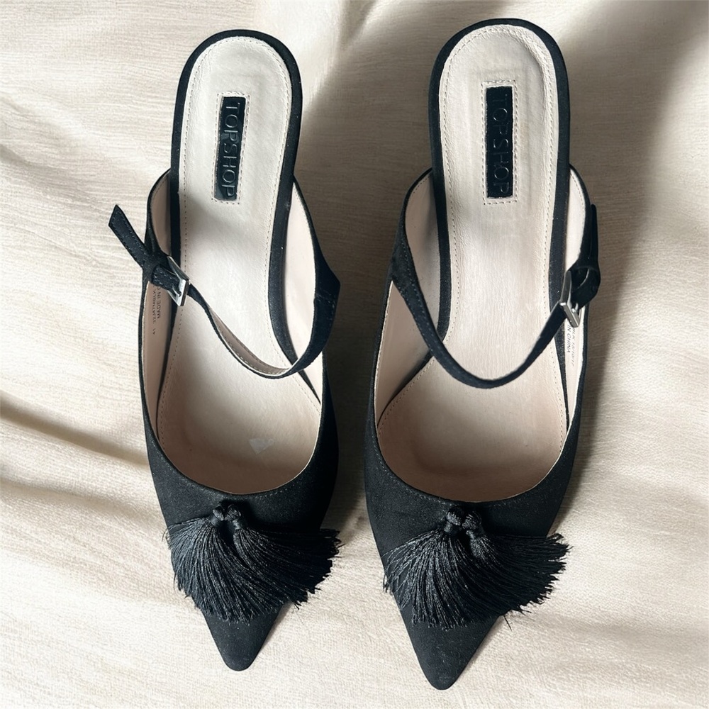 TOPSHOP Tassel Heels Size 10